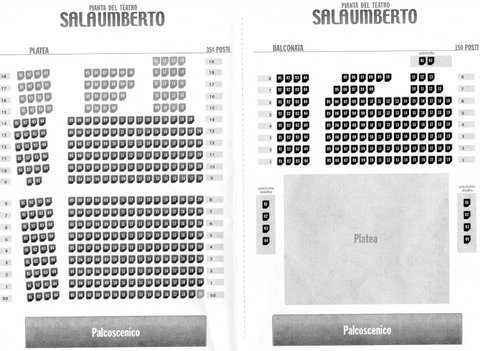 Sala Umberto - L'interno e la dislocazione dei posti